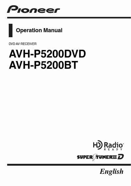 Pioneer Car Stereo System AVH-P5200BT-page_pdf